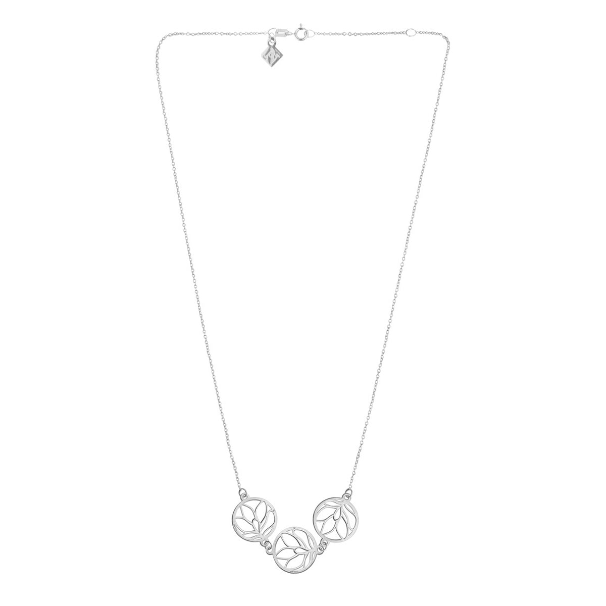 Collar corto Amapola plata