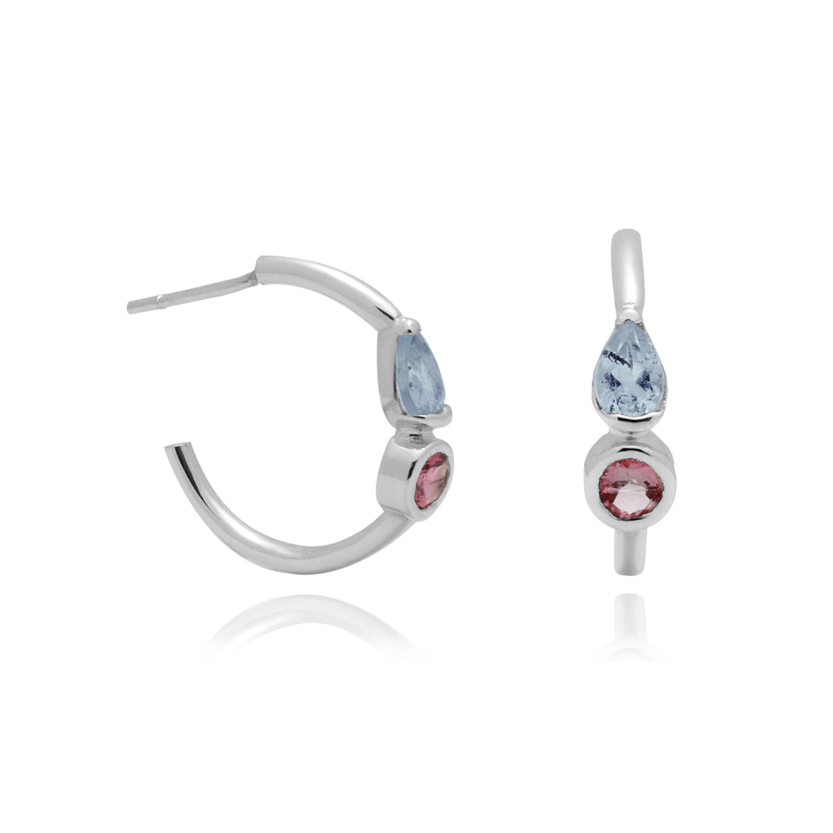 Arracadas Iris de plata