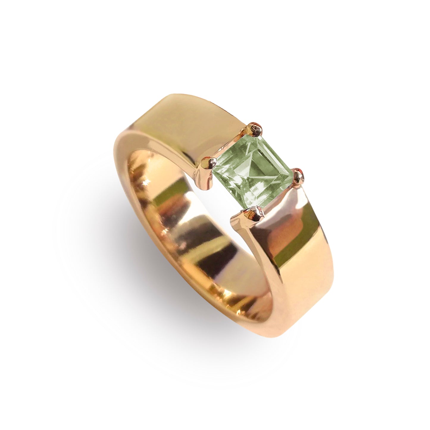 Anillo Azafrán con peridoto