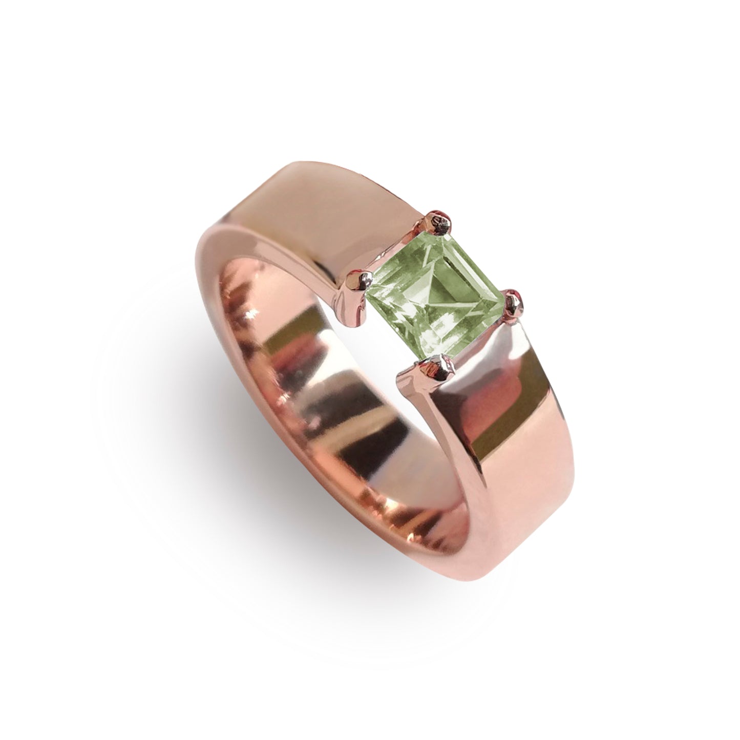 Anillo Azafrán con peridoto