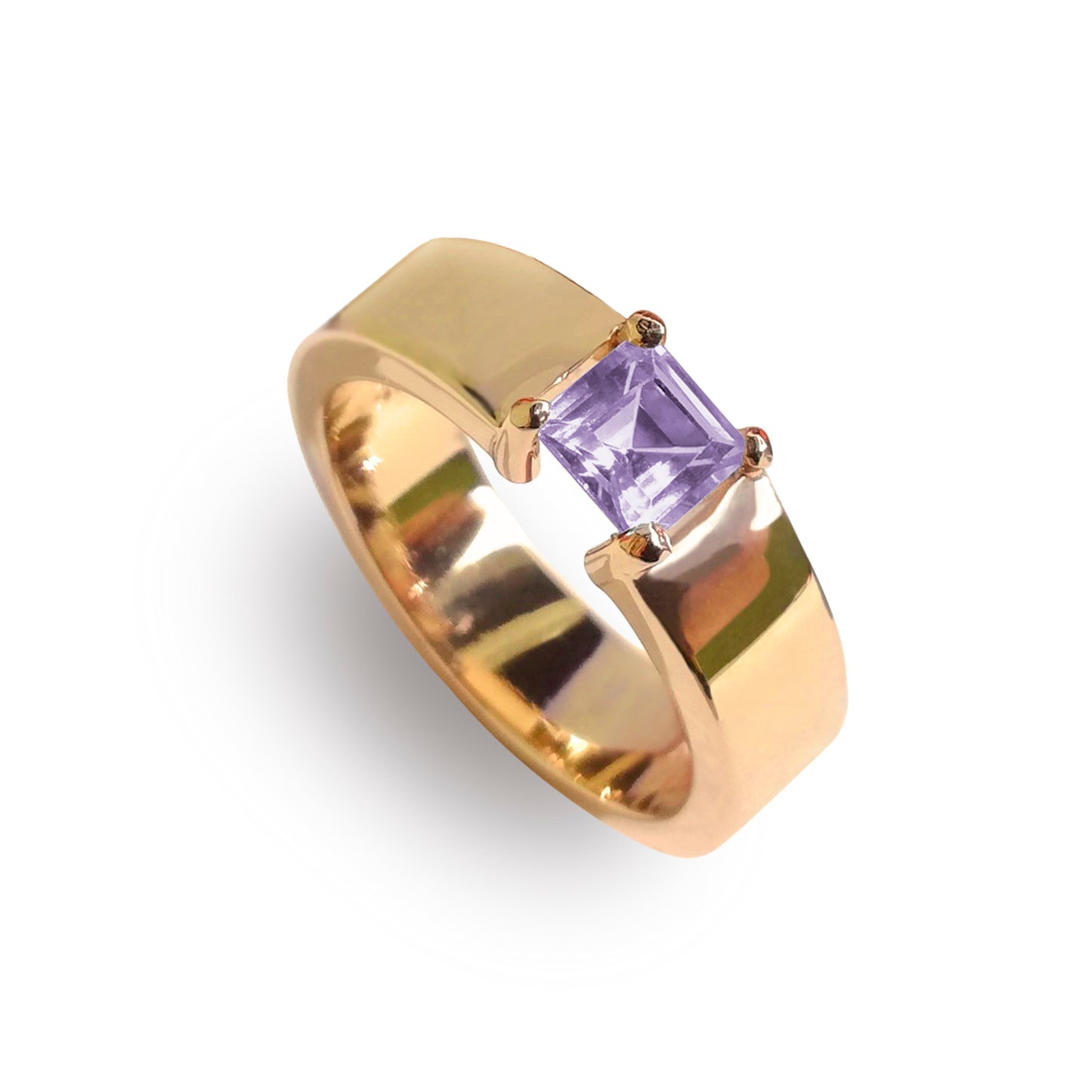 Anillo Azafrán con amatista