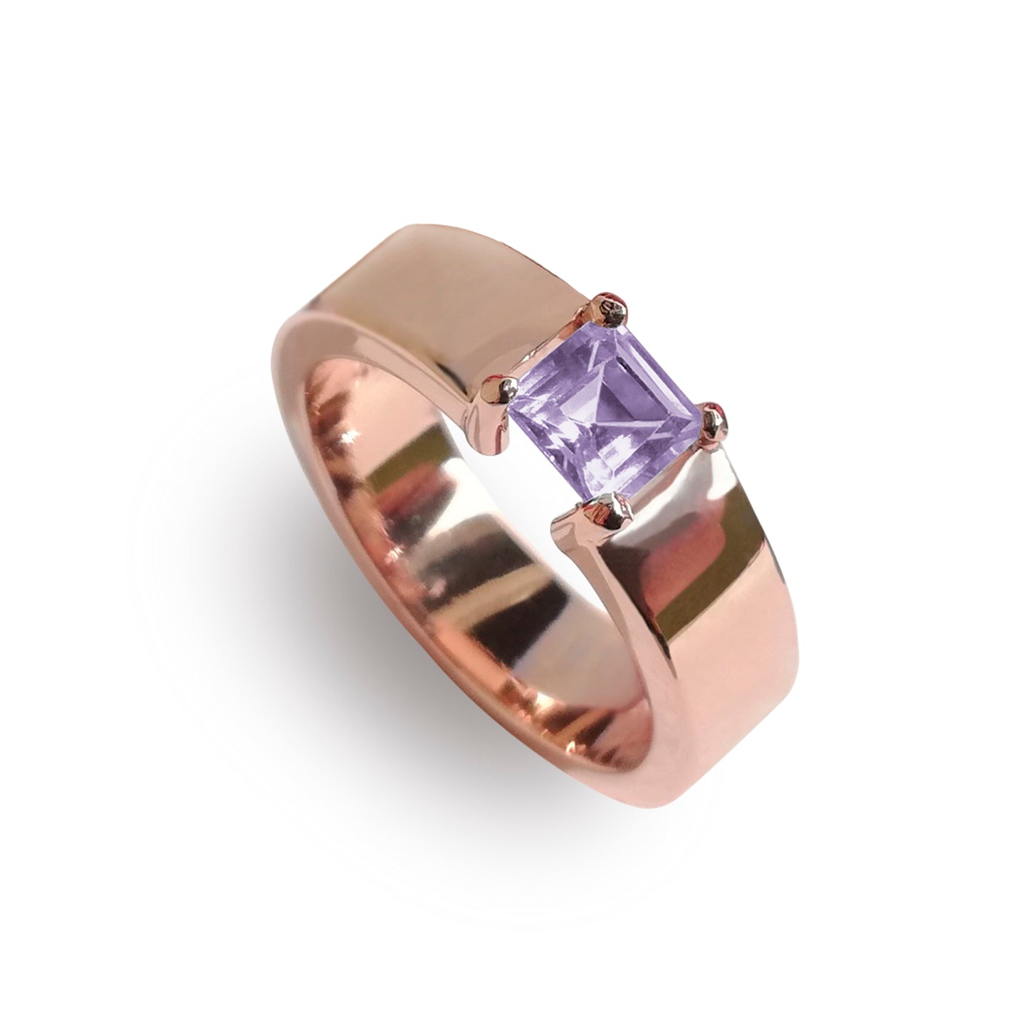 Anillo Azafrán con amatista
