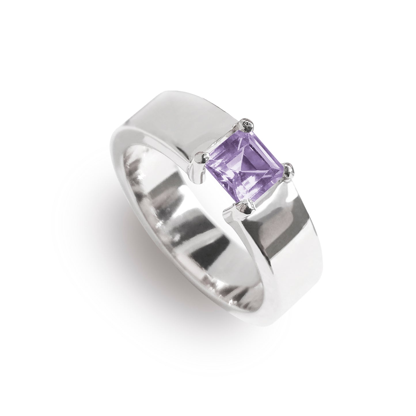 Sets 3 Anillos Azafrán con amatista, rodolita y topacio