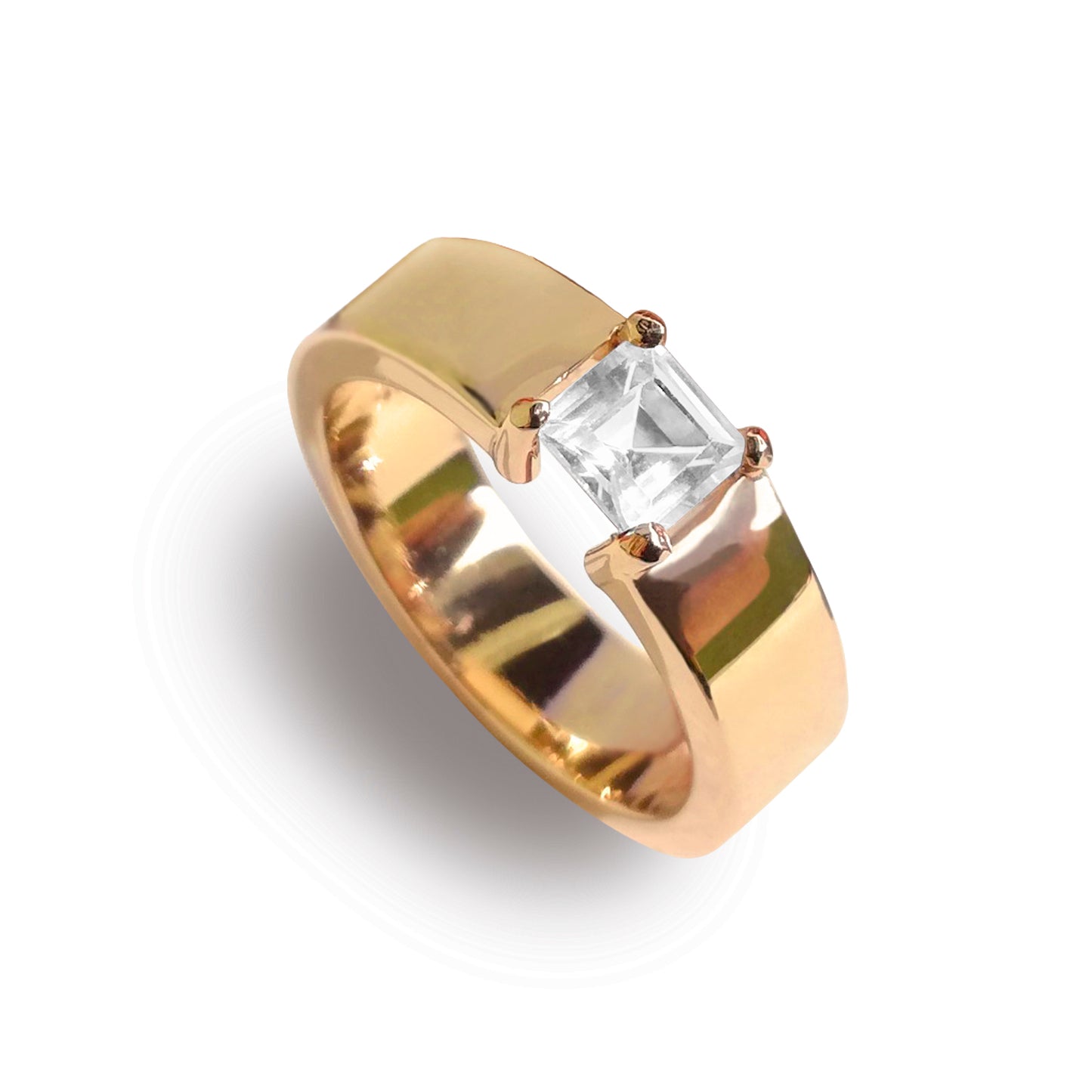 Anillo Azafrán con zirconia