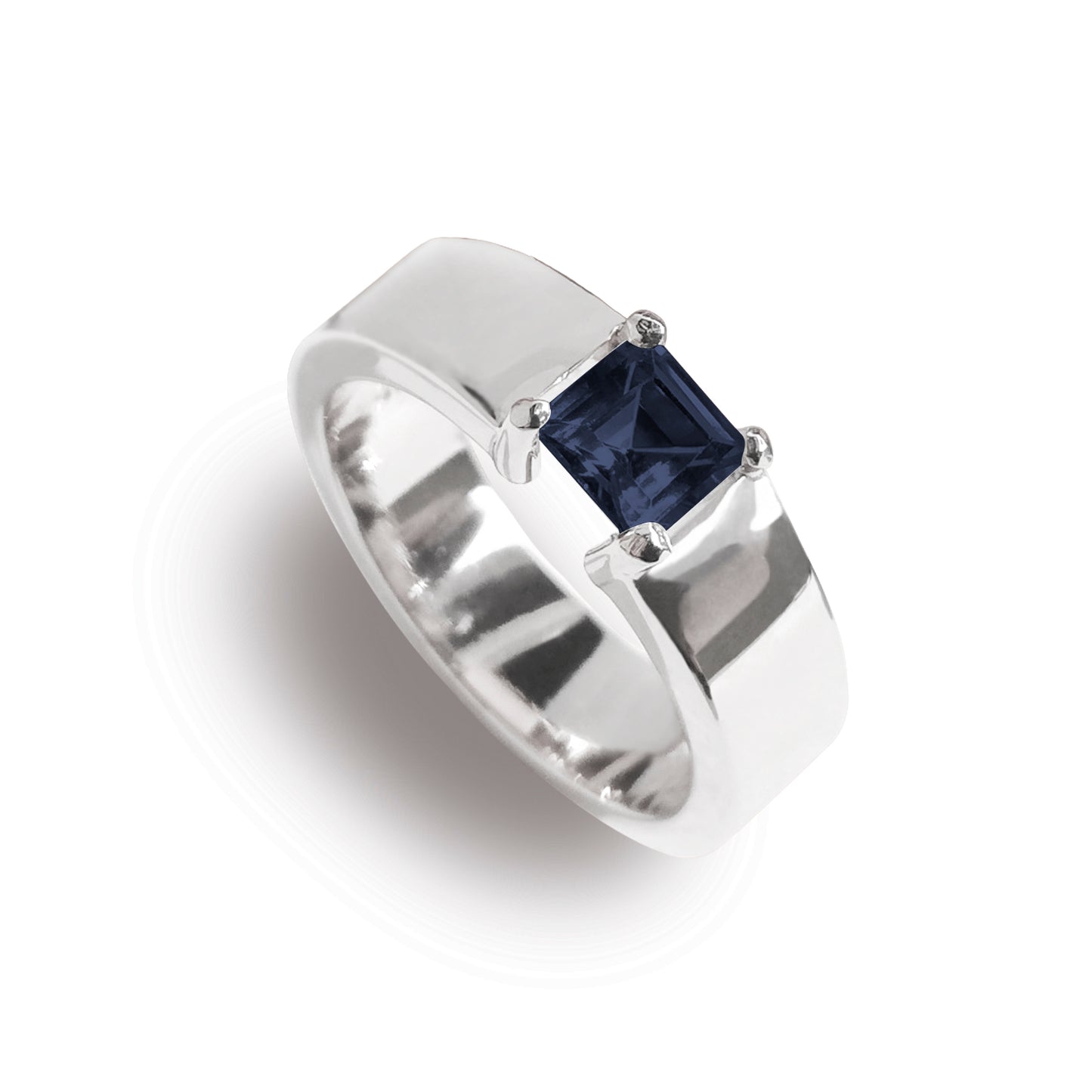 Anillo Azafrán con zafiro
