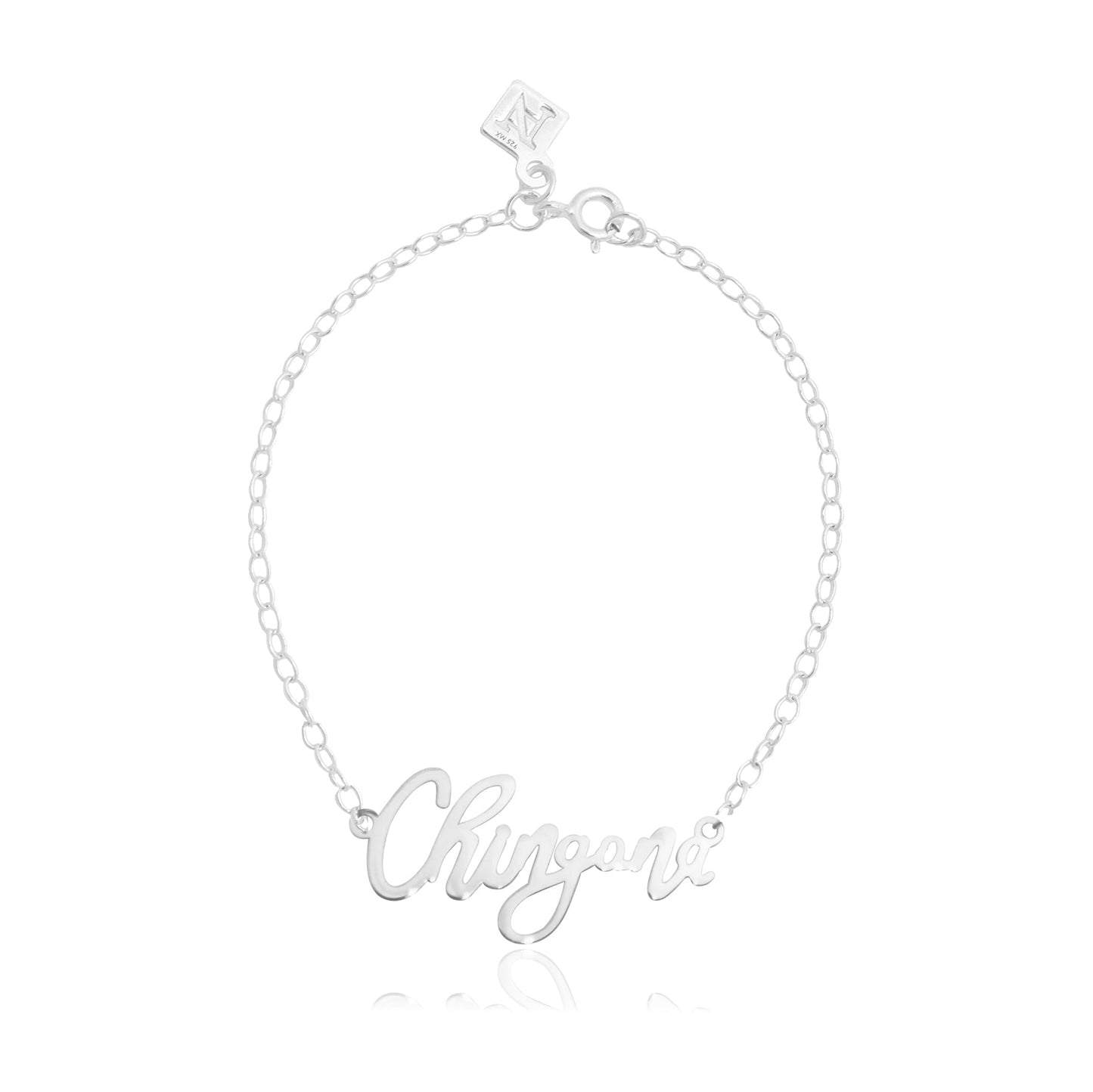 Pulsera Chingona de plata