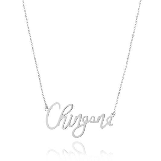 Collar Chingona de plata