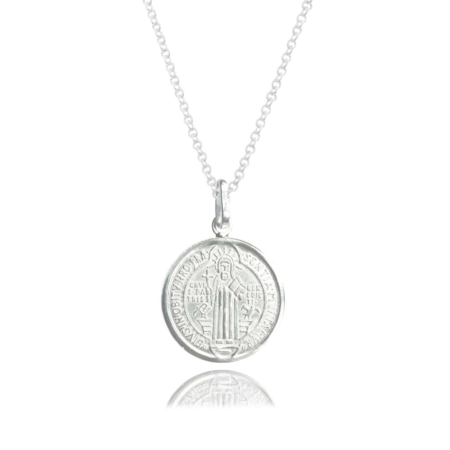 Medalla San Benito de plata
