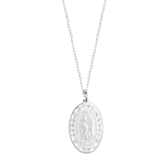 Medalla Nube Virgen de Guadalupe de plata