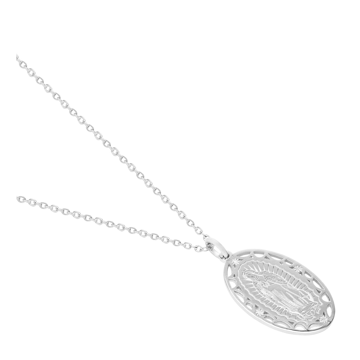 Medalla Nube Virgen de Guadalupe de plata