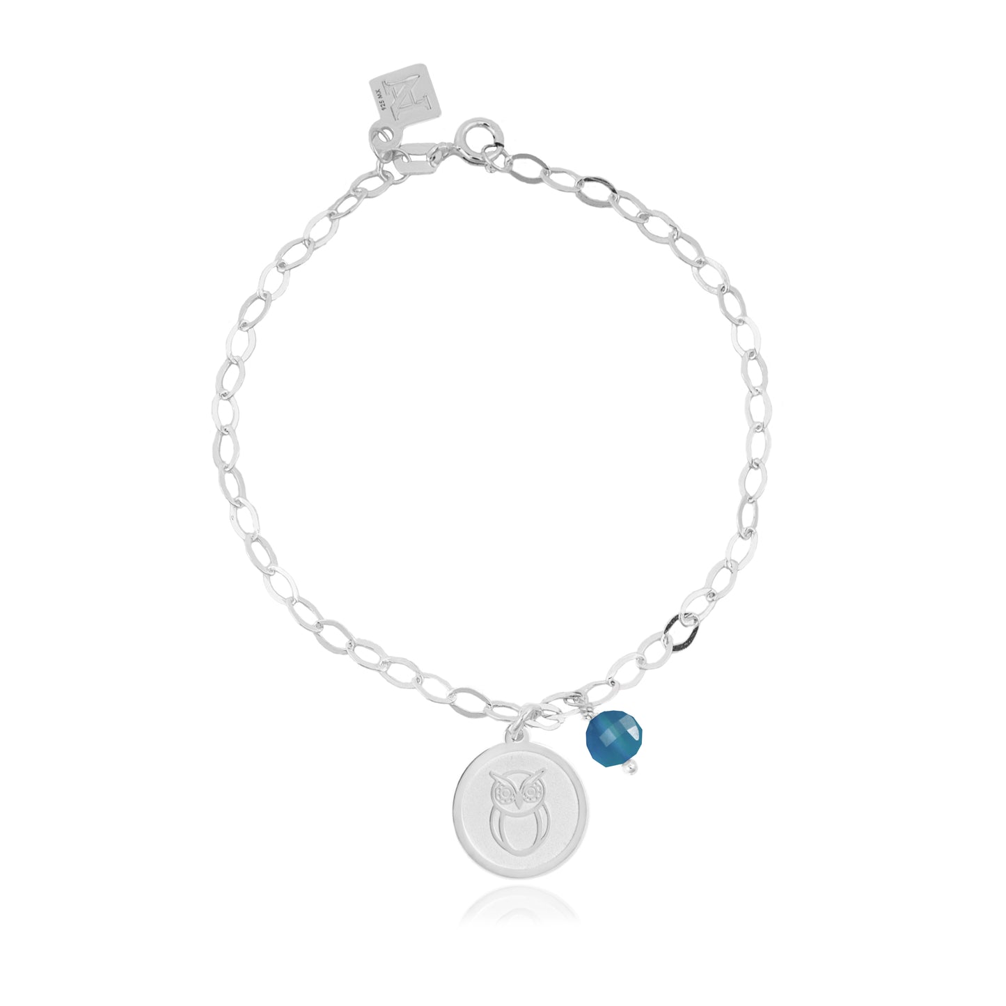 Pulsera cadena Resiliencia con búho