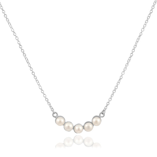 Collar Sereno de plata y perlas