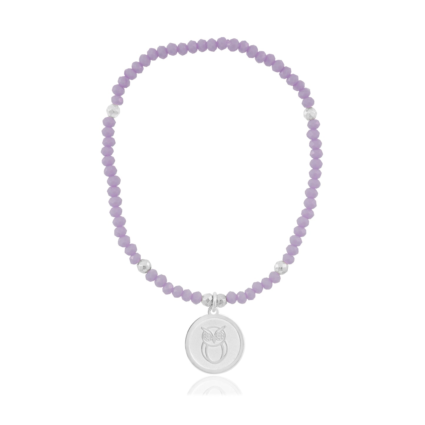 Pulsera elástica Resiliencia con charm búho
