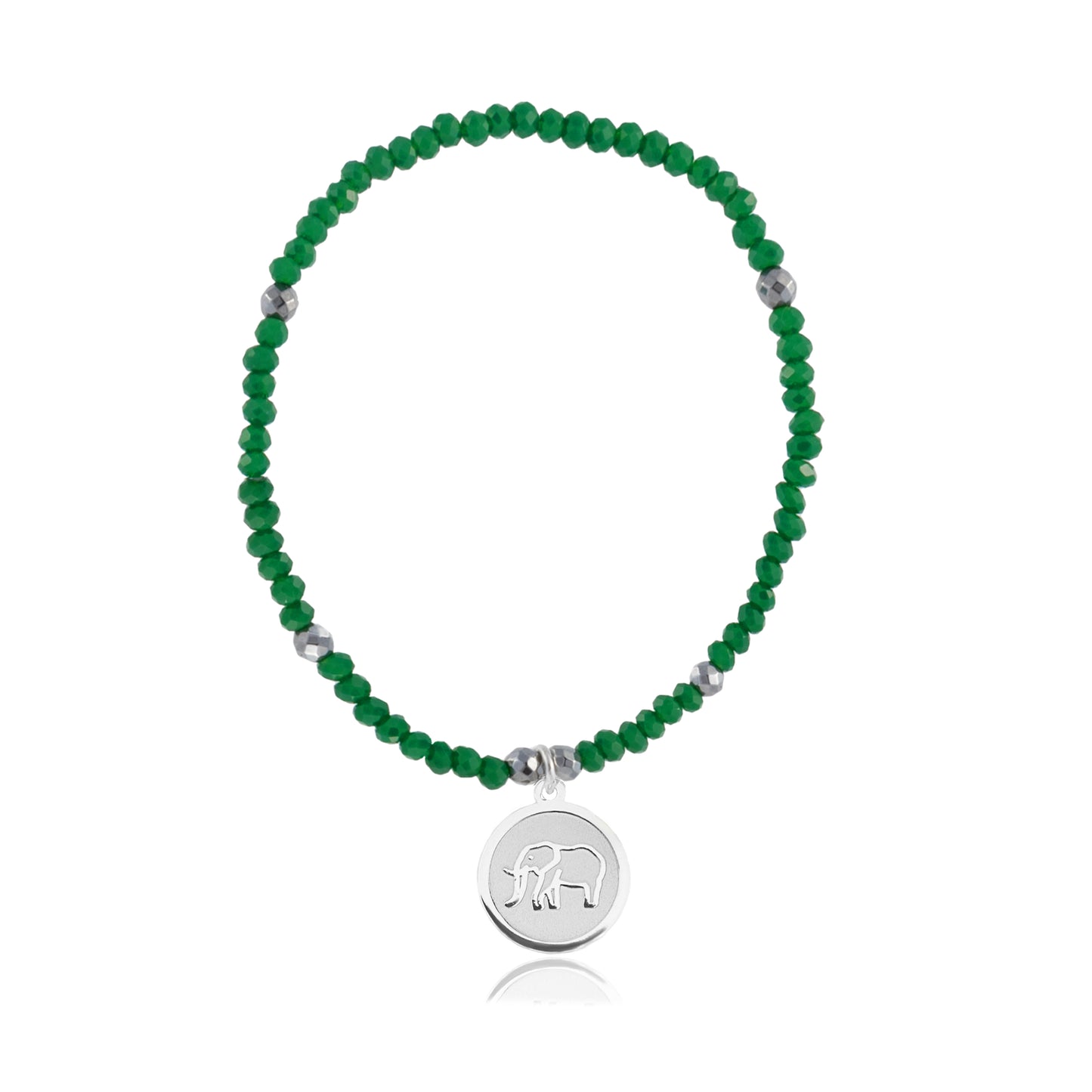 Pulsera elástica Resiliencia con charm elefante