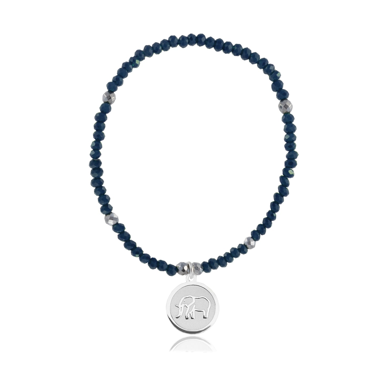 Pulsera elástica Resiliencia con charm elefante