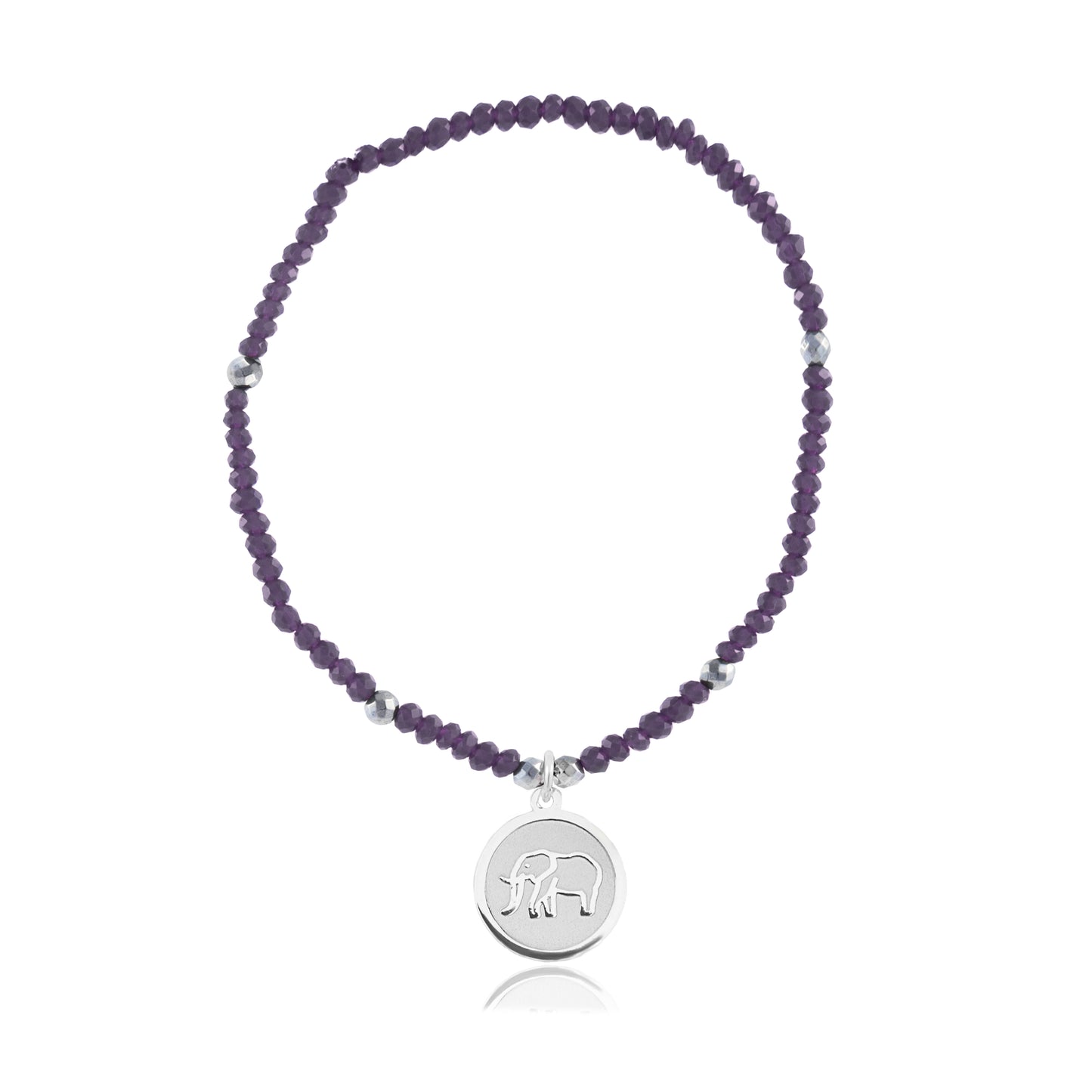Pulsera elástica Resiliencia con charm elefante