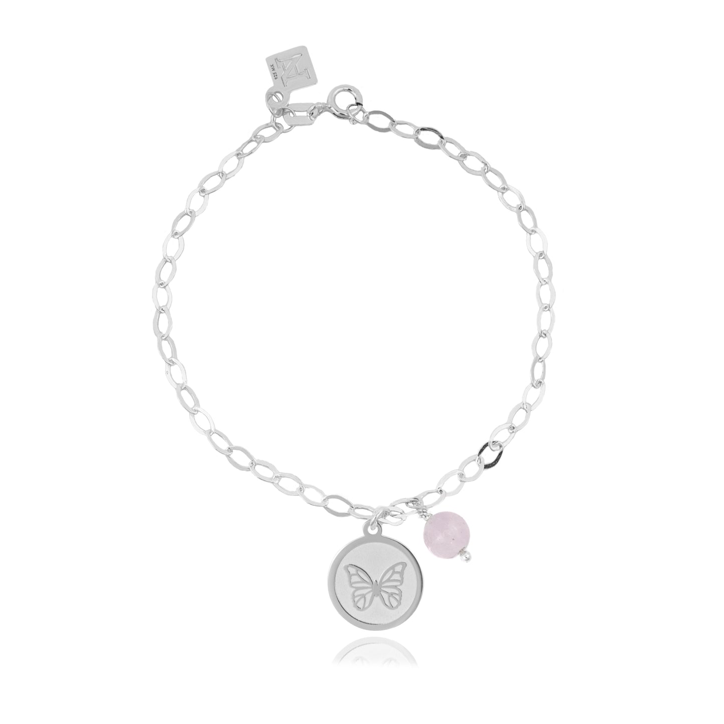 Pulsera cadena Resiliencia con mariposa