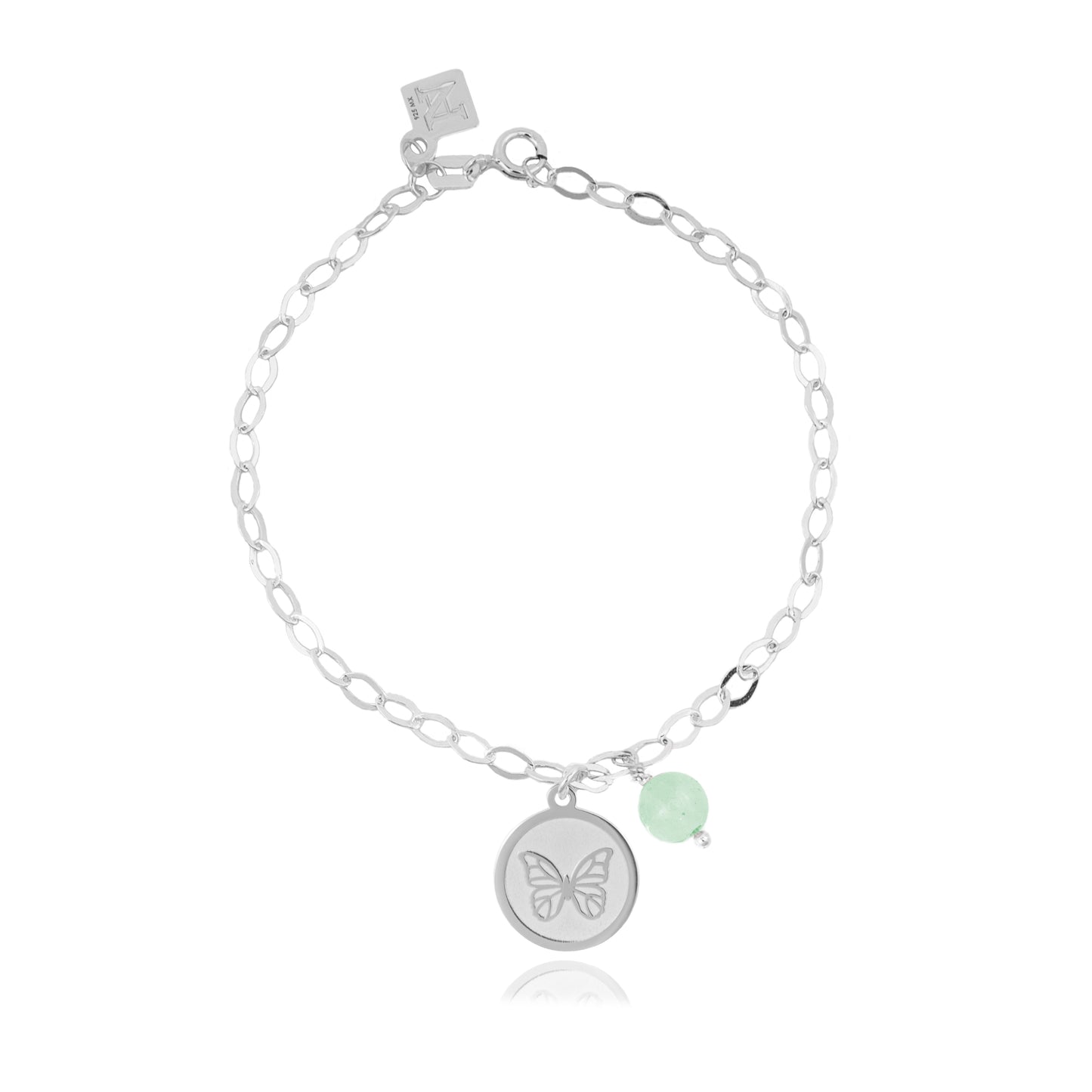 Pulsera cadena Resiliencia con mariposa