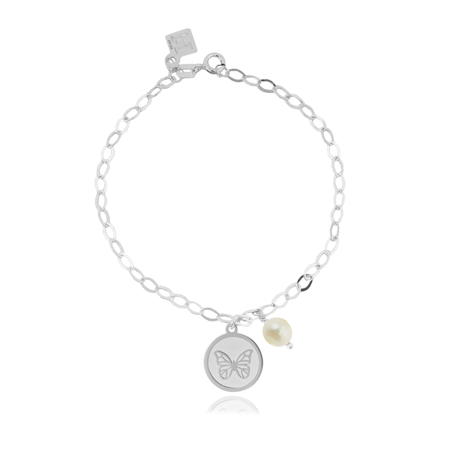 Pulsera cadena Resiliencia con mariposa