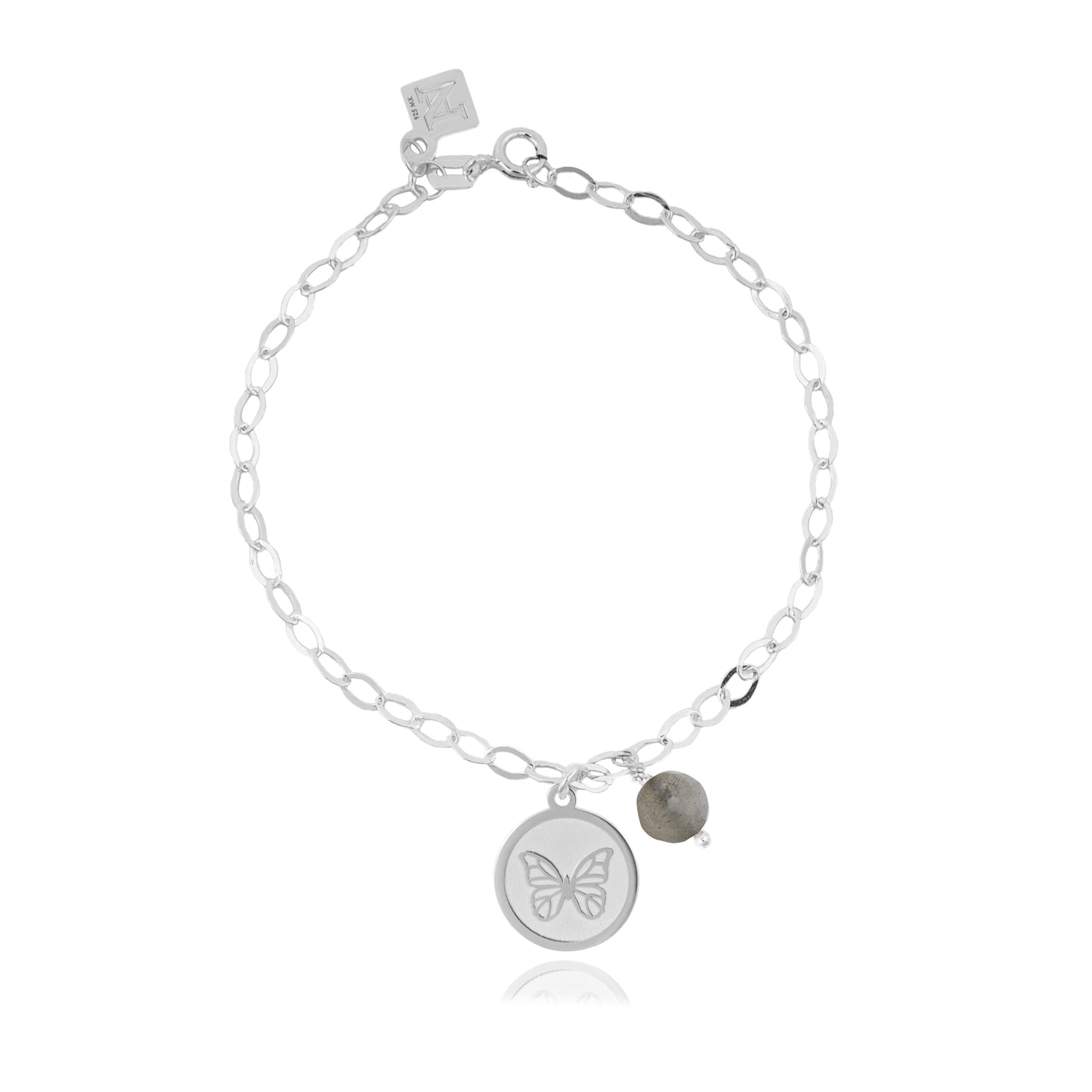 Pulsera cadena Resiliencia con mariposa