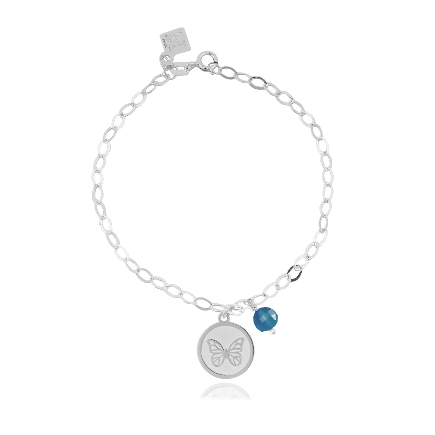 Pulsera cadena Resiliencia con mariposa