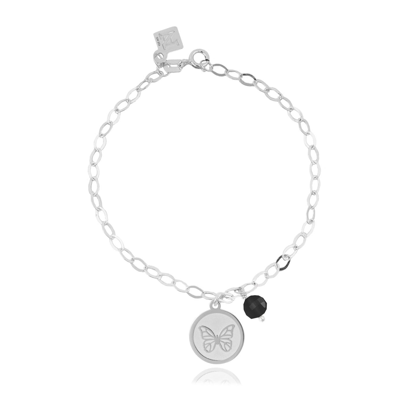 Pulsera cadena Resiliencia con mariposa