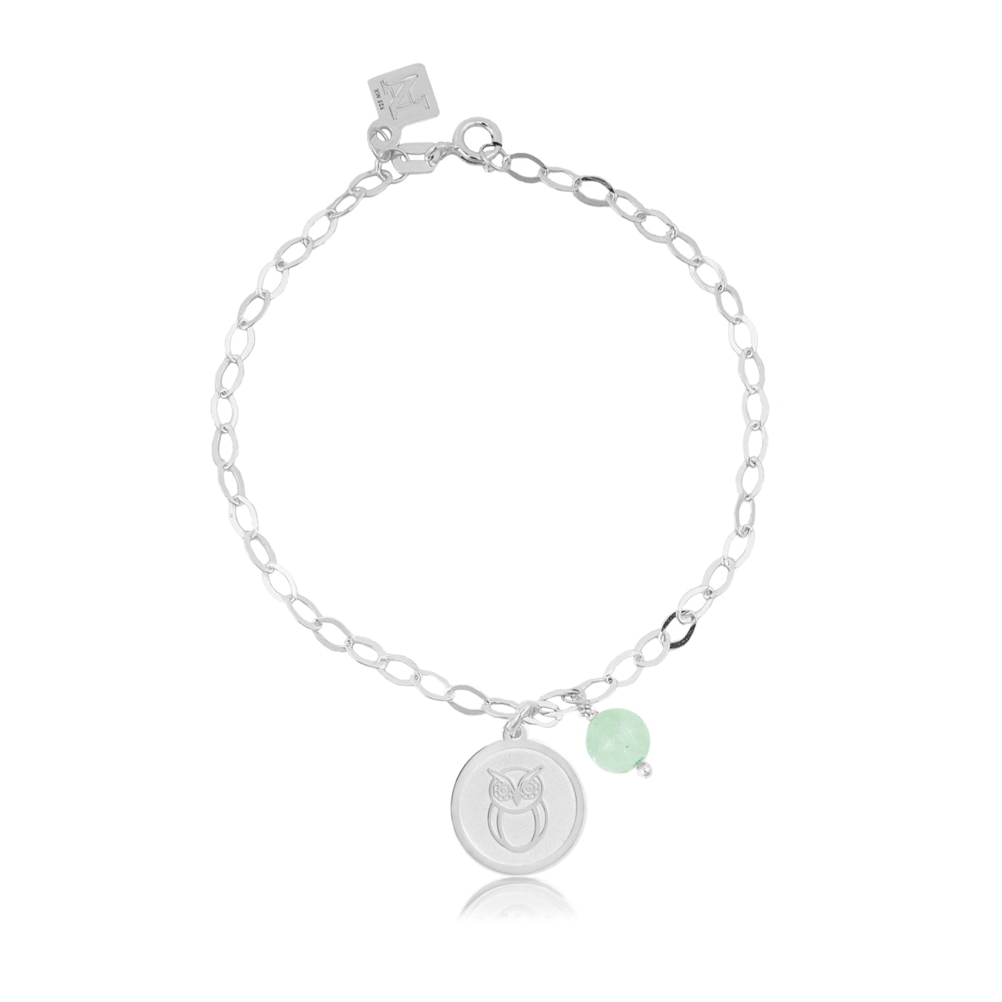 Pulsera cadena Resiliencia con búho