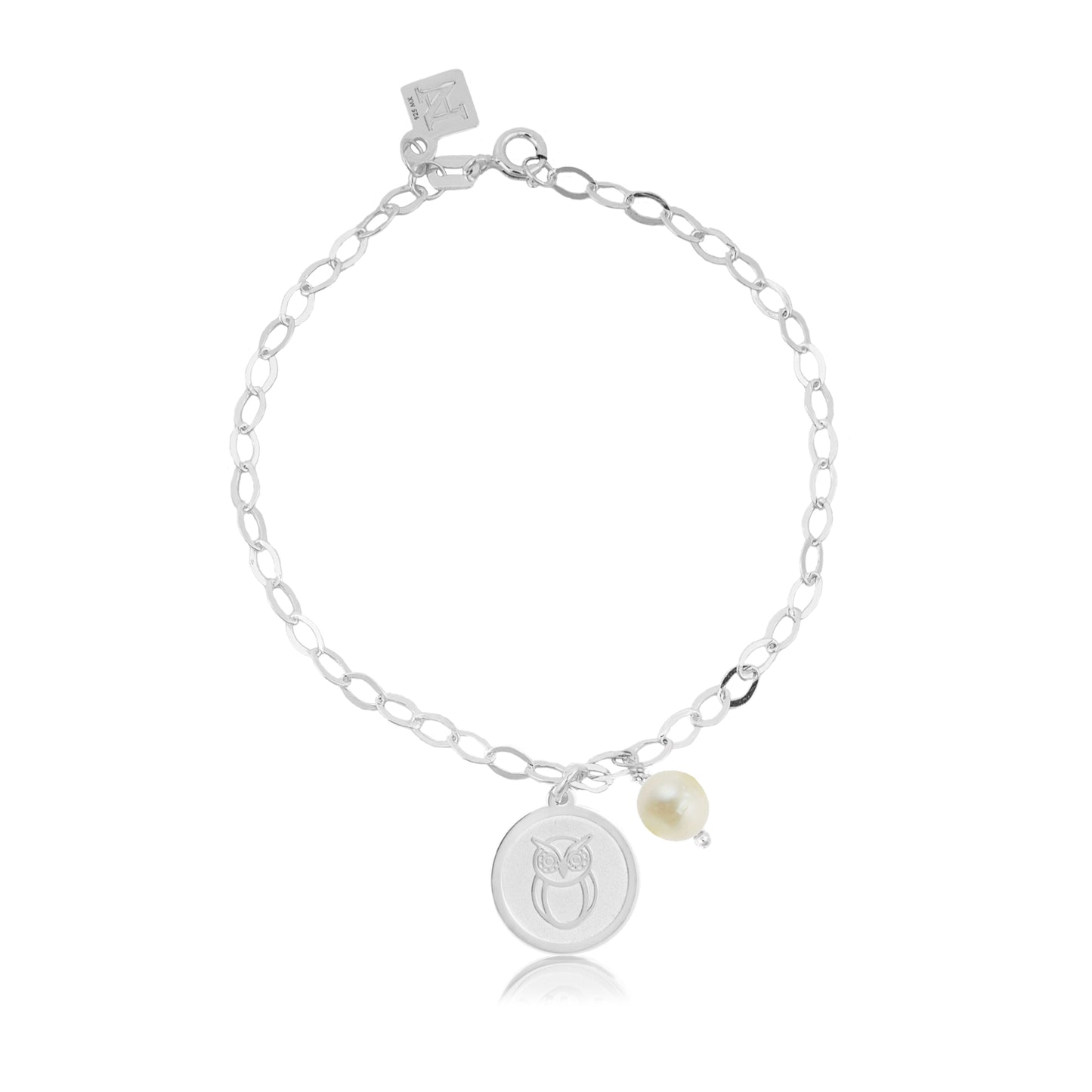 Pulsera cadena Resiliencia con búho