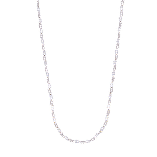 Collar cadena trébol de plata