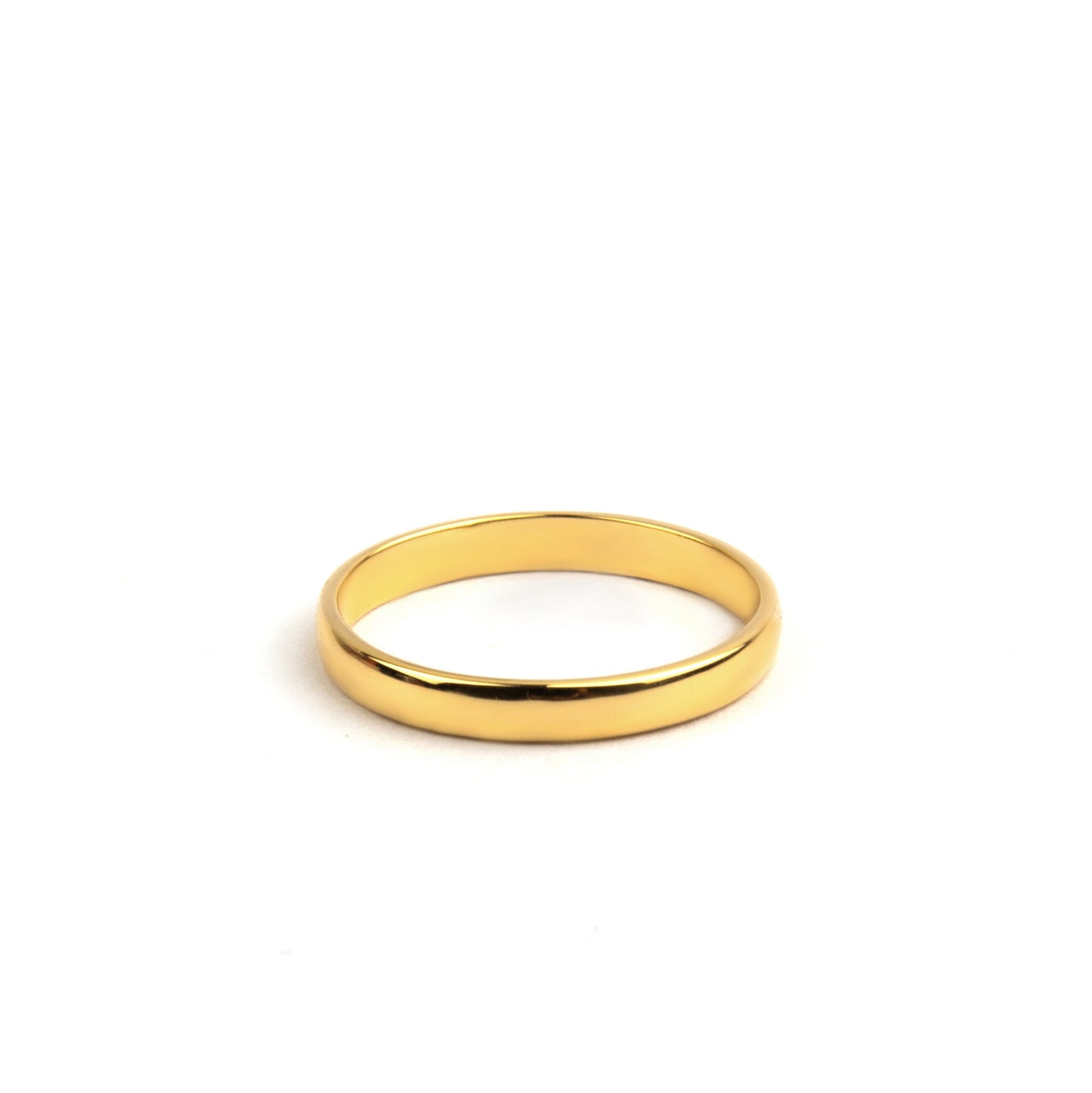 Anillo Básico de plata con baño de oro