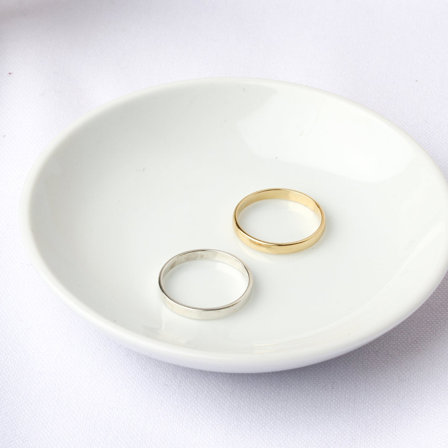 Anillo Básico de plata con baño de oro