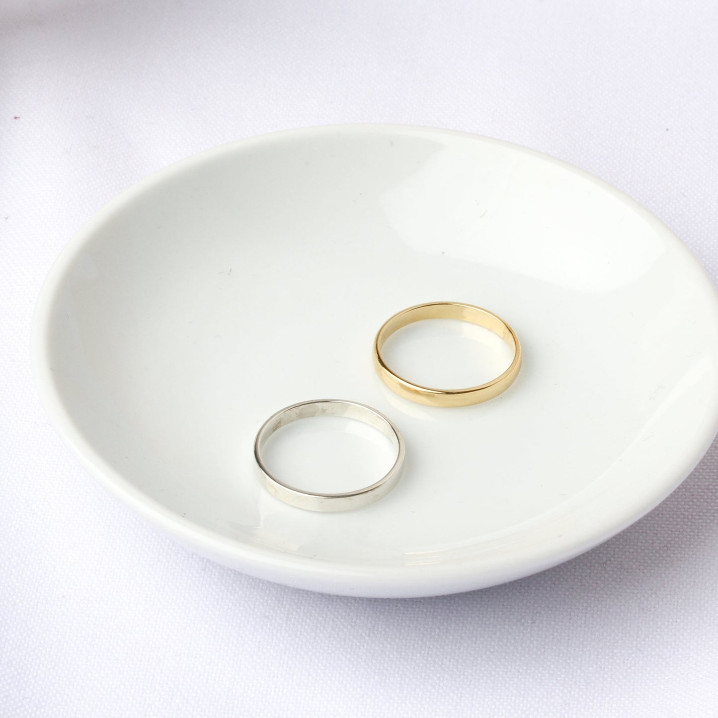 Anillo Básico plata con baño de oro