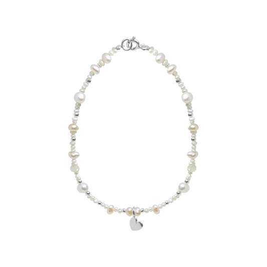 Pulsera corazón Amore de perlas cultivadas