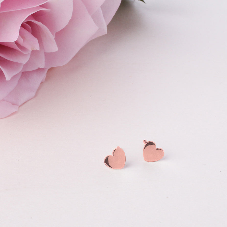 Broqueles corazón Amore de plata