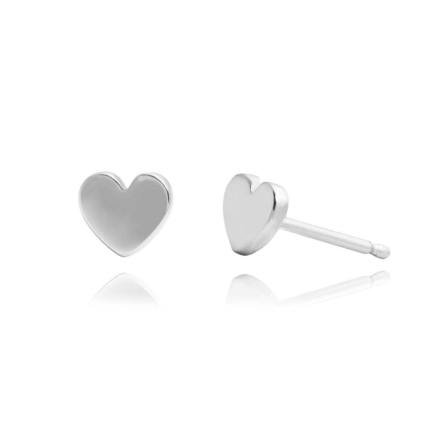 Broqueles corazón Amore de plata