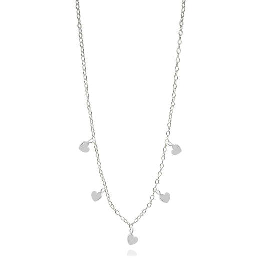 Collar corazón cadena Amore de plata
