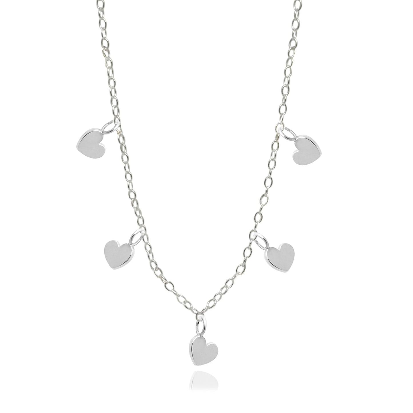 Collar corazón cadena Amore de plata