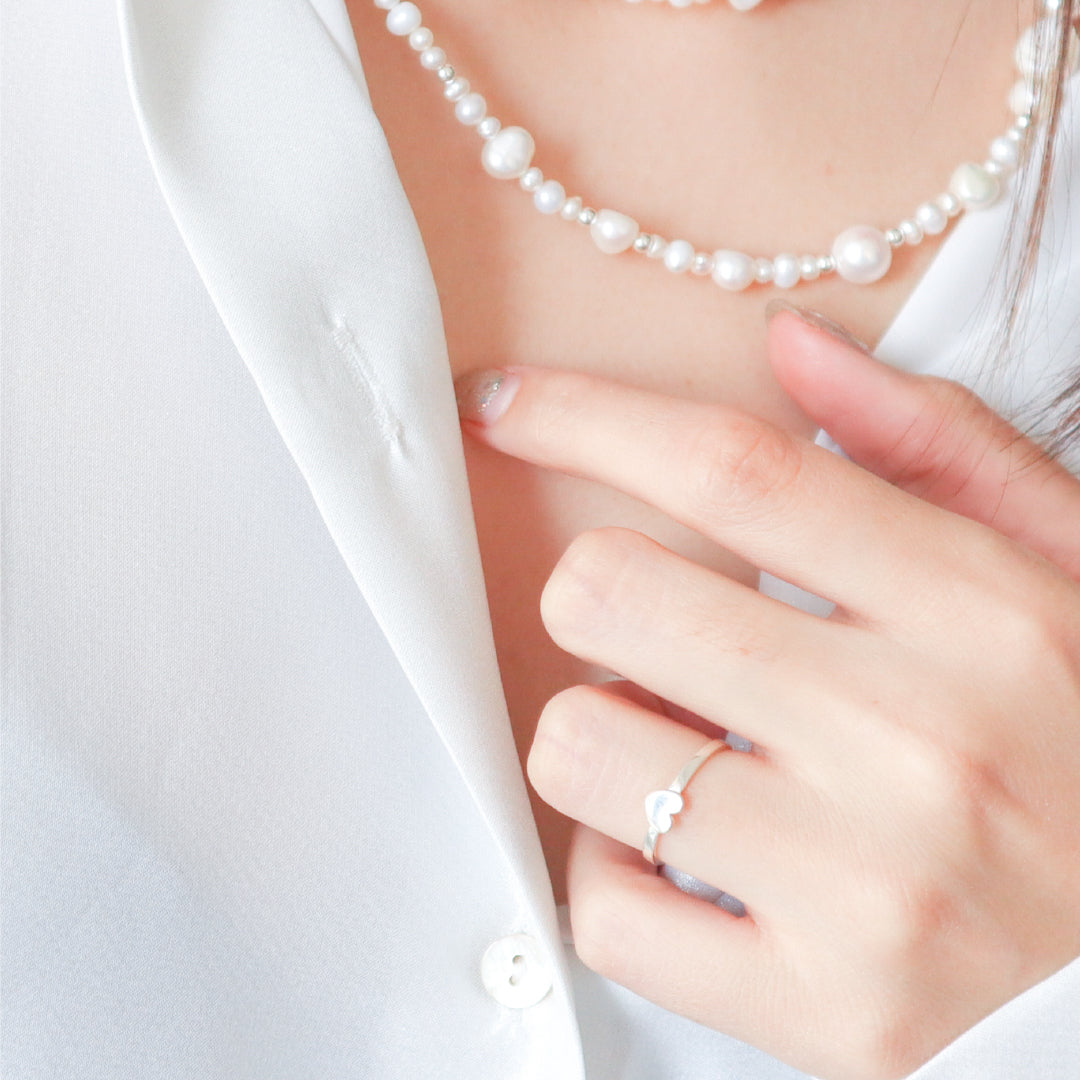 Anillo corazón Amore de plata