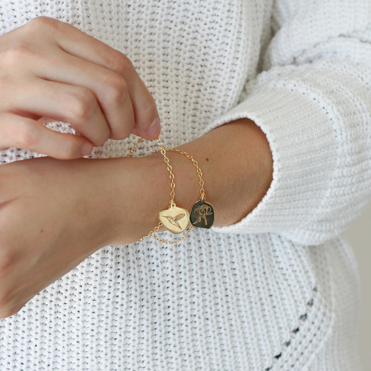 Pulsera peonía Amor Natural