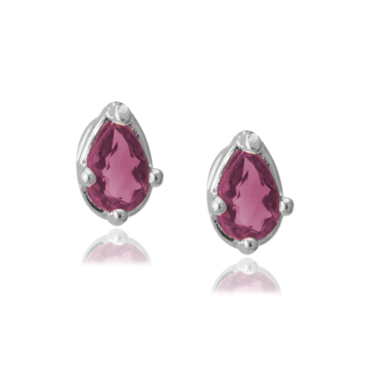 Broqueles rodolita Amor Natural plata