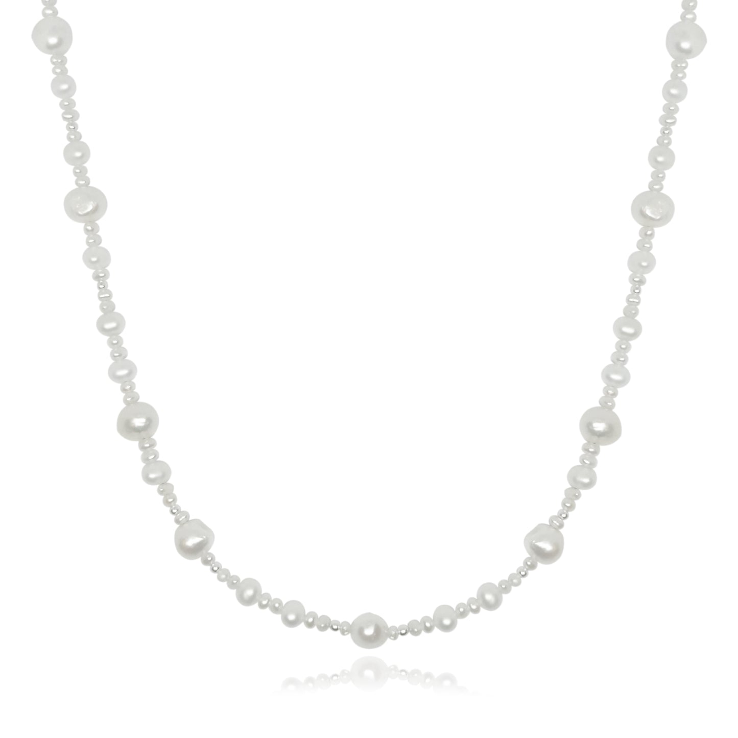 Collar corto de perlas