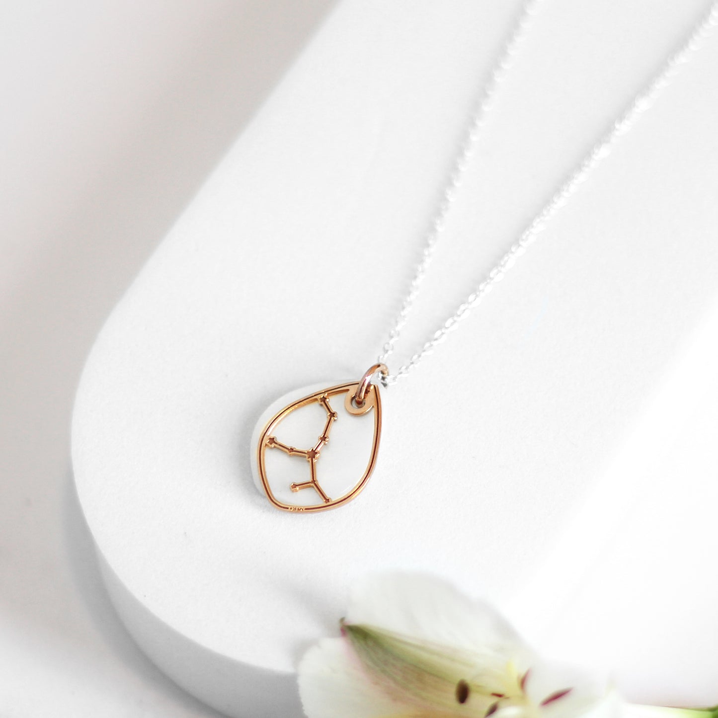 Dije Constelación zodiaco Sagitario de plata