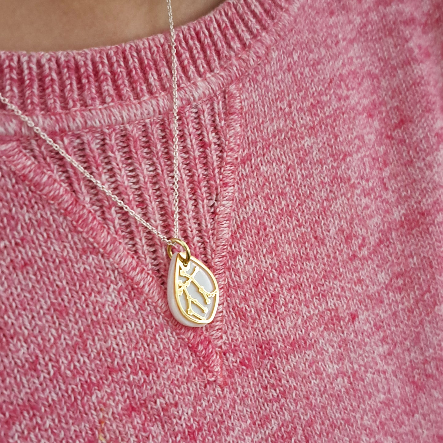 Dije Constelación zodiaco Sagitario de plata