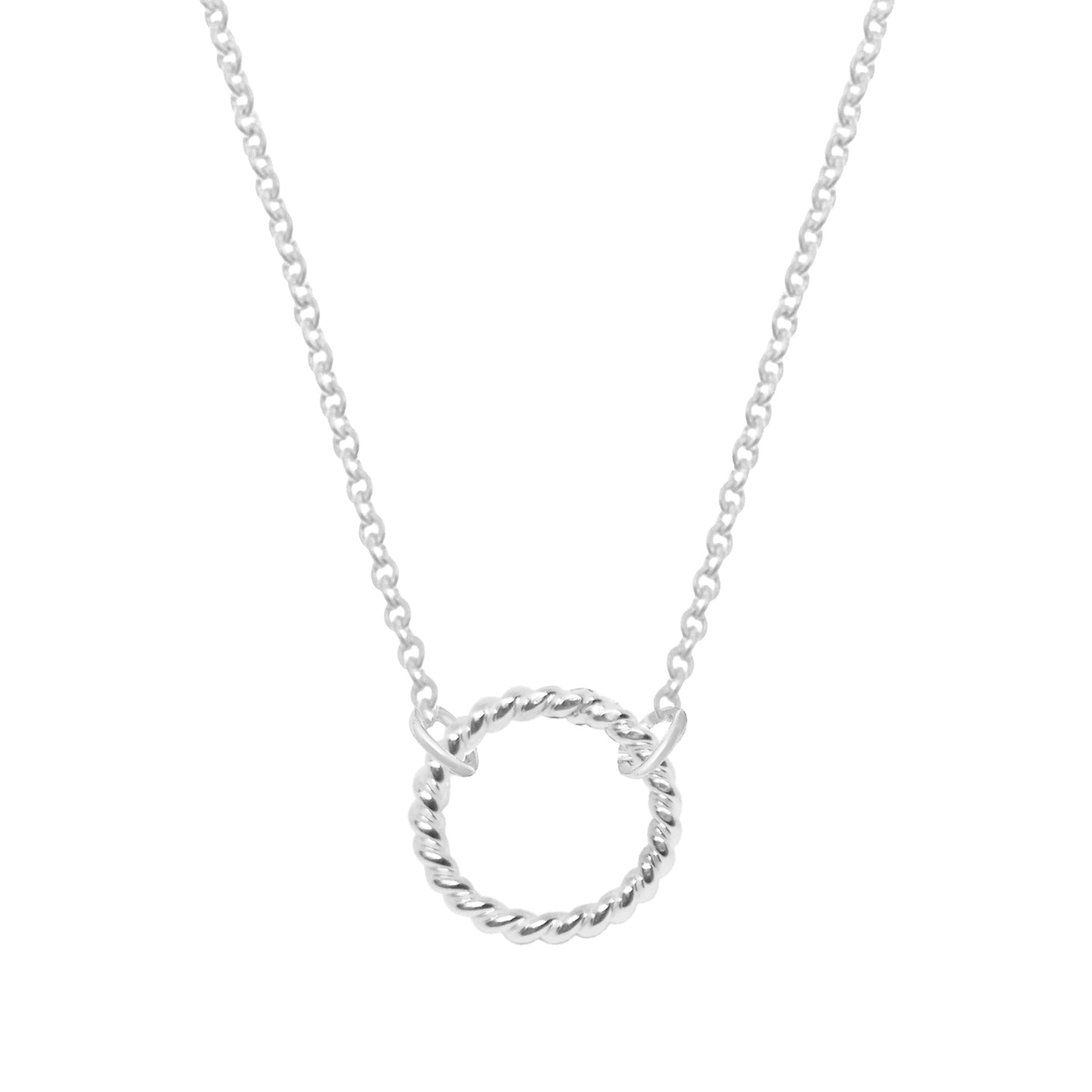 Collar Bejuco chico con cadena de plata