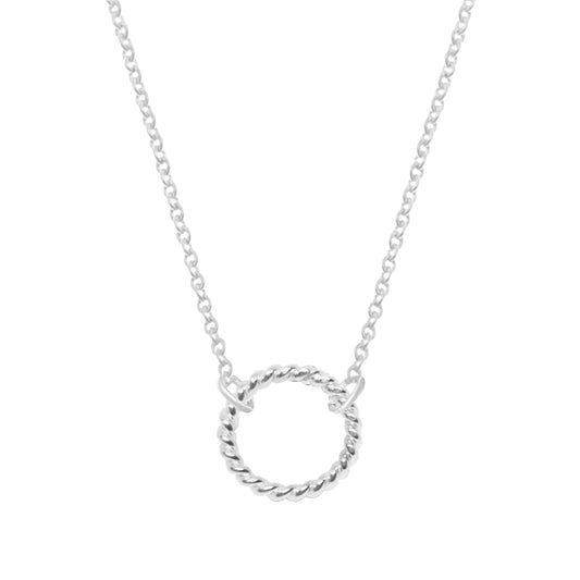 Collar Bejuco chico con cadena de plata