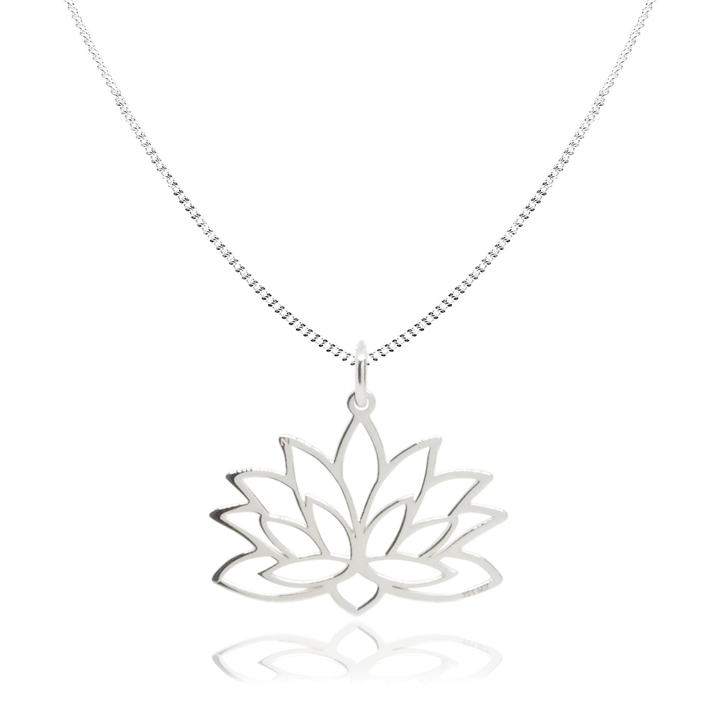 Dije chico Flor de Loto de plata