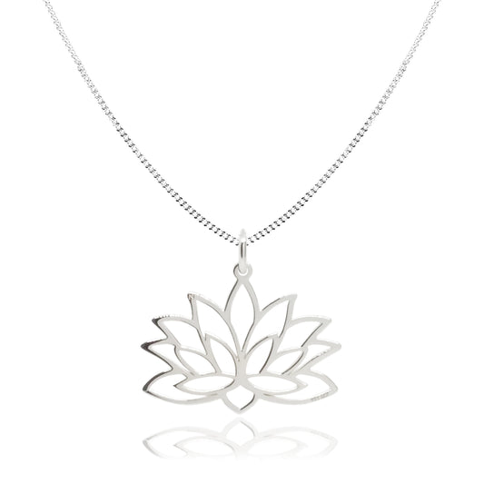 Dije chico Flor de Loto de plata