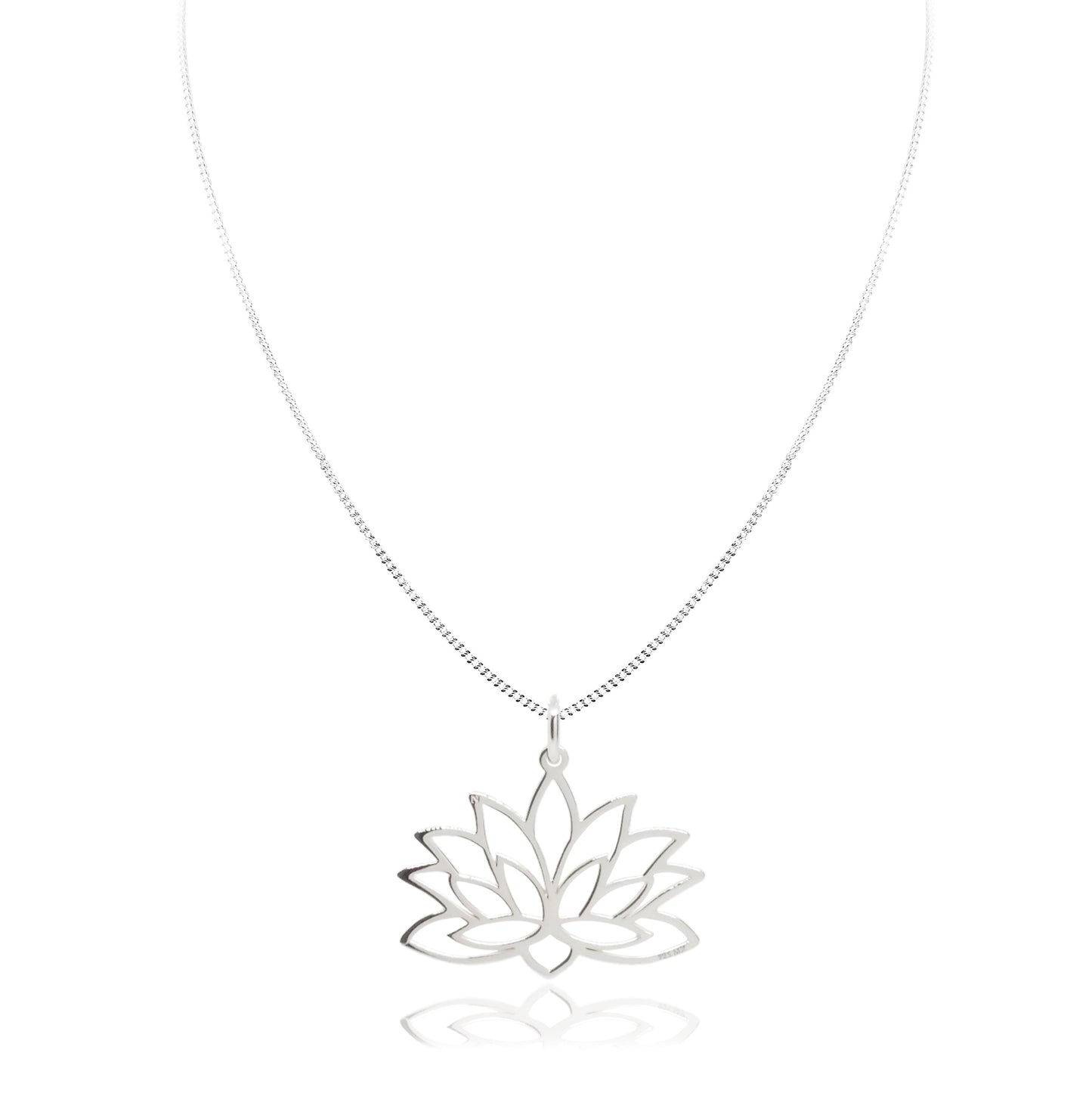 Dije chico Flor de Loto de plata