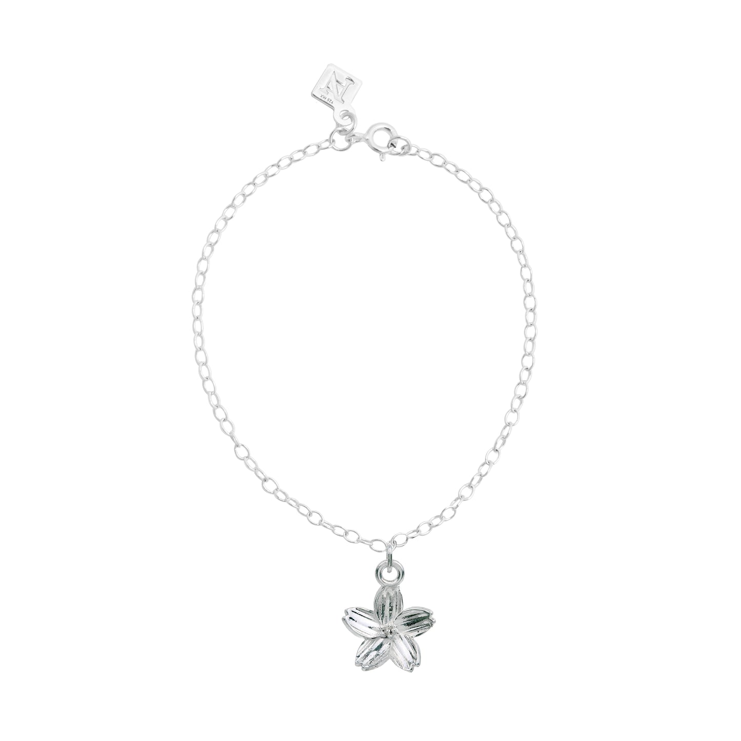 Pulsera Flor de Cerezo de plata