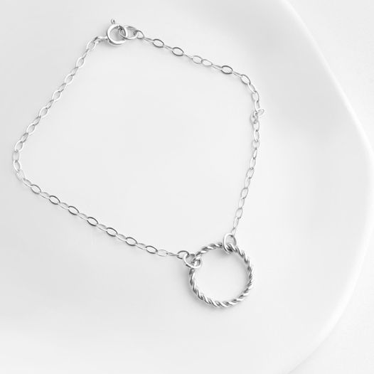 Pulsera cadena de plata Bejuco